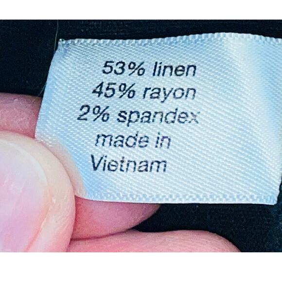 Lane Bryant Linen Blend Pants - Women's Size 28 - 53% Linen/45% Rayon/2% Spandex - Picture 6 of 10